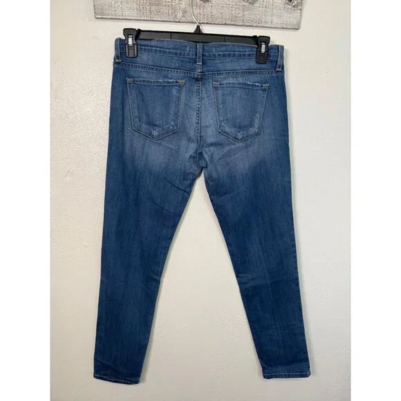 Flying Monkey Jeans Distressed Slim Boyfriend Size 27 Mid Rise Casual Denim - Picture 3 of 13